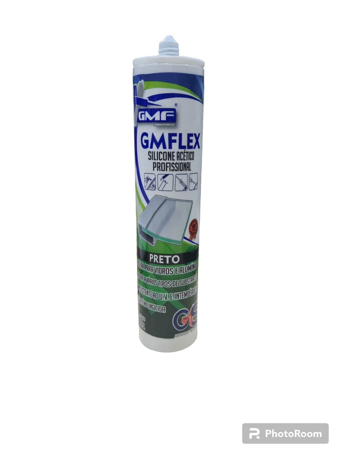 Silicone Acético Preto 260 Gramas